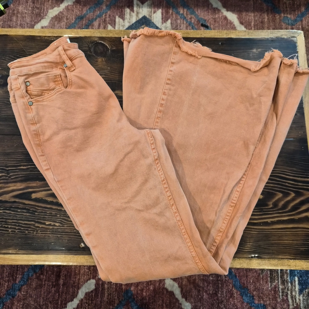 Shyanne Women's Flare Orange Jeans